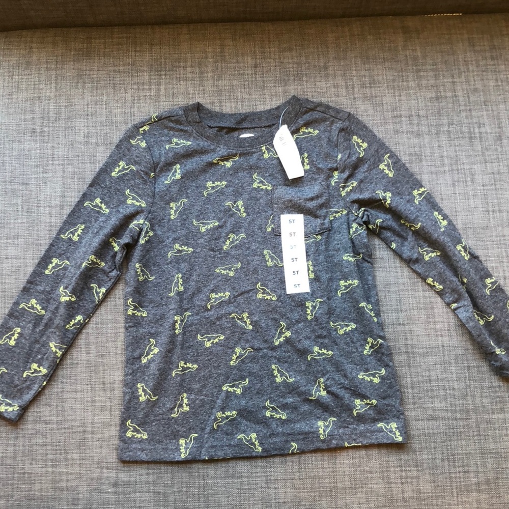 NWT GAP long sleeve shirt with dinosaurs